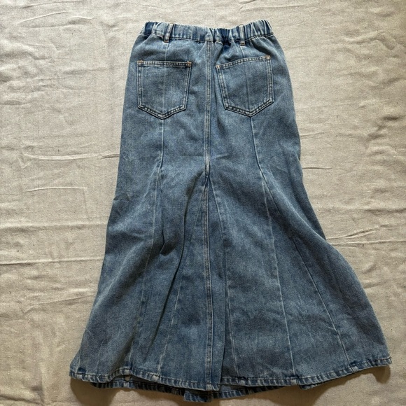HYFVE • nwot Denim Flare Maxi Skirt - Picture 6 of 8